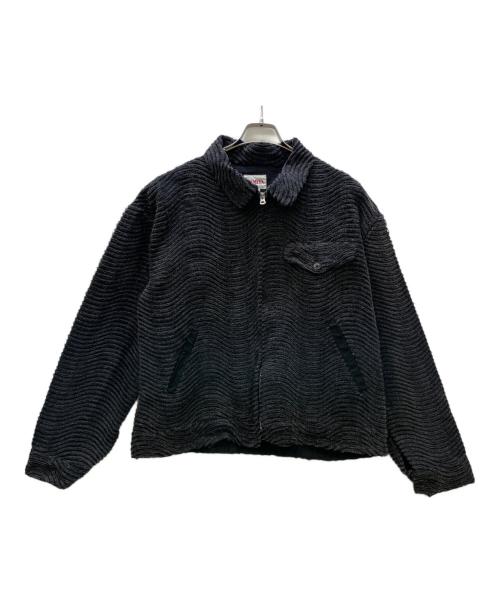 KAMIYA（カミヤ）KAMIYA (カミヤ) WAVE DENIM JACKET ブラック サイズ:Mの古着・服飾アイテム