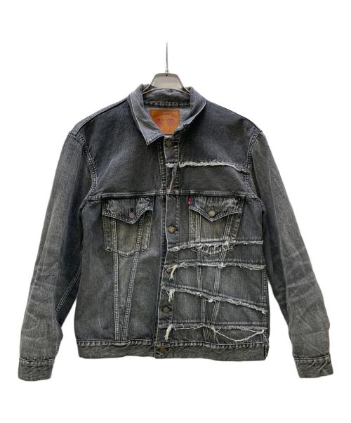 FULLCOUNT（フルカウント）FULLCOUNT (フルカウント) KAMIYA (カミヤ) Switching Denim Jacket グレー サイズ:Lの古着・服飾アイテム