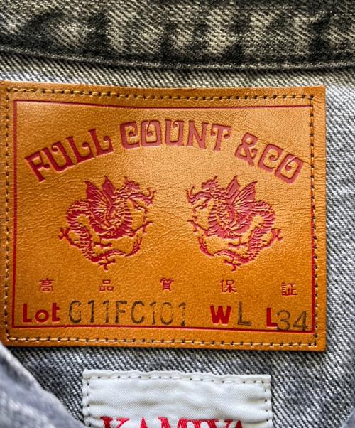 FULLCOUNT（フルカウント）FULLCOUNT (フルカウント) KAMIYA (カミヤ) Switching Denim Jacket グレー サイズ:Lの古着・服飾アイテム