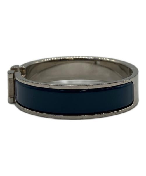 HERMES（エルメス）HERMES (エルメス) クリックH　ブレスレット ブルーの古着・服飾アイテム