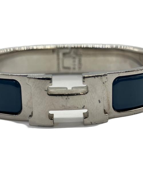 HERMES（エルメス）HERMES (エルメス) クリックH　ブレスレット ブルーの古着・服飾アイテム