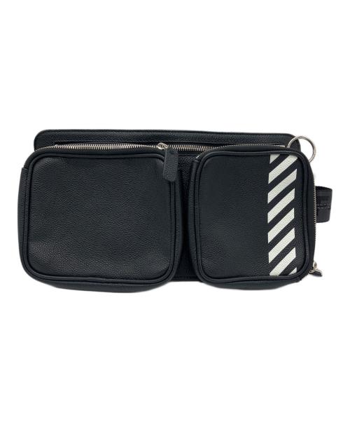 OFFWHITE（オフホワイト）OFFWHITE (オフホワイト) バイアスプリントデタッチャブルウエストバッグ ブラックの古着・服飾アイテム