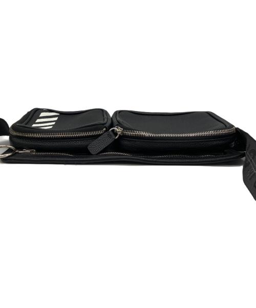 OFFWHITE（オフホワイト）OFFWHITE (オフホワイト) バイアスプリントデタッチャブルウエストバッグ ブラックの古着・服飾アイテム