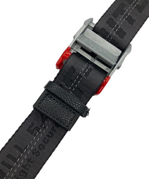 OFFWHITE（オフホワイト）OFFWHITE (オフホワイト) バイアスプリントデタッチャブルウエストバッグ ブラックの古着・服飾アイテム