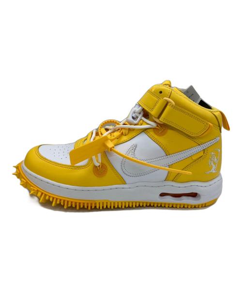 NIKE（ナイキ）NIKE (ナイキ) OFFWHITE (オフホワイト) ハイカットスニーカー Air Force 1 Mid SP LTHR イエロー×ホワイト サイズ:29.5 未使用品の古着・服飾アイテム