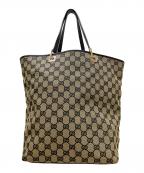 GUCCIグッチ）の古着「トートバッグ GG総柄」｜ベージュ×ブラック
