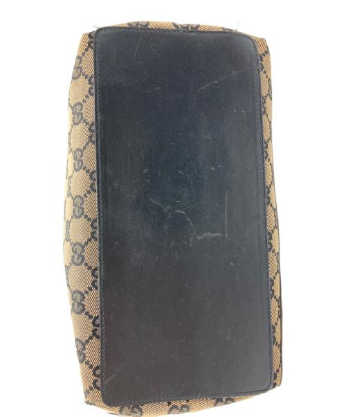 GUCCI（グッチ）GUCCI (グッチ) トートバッグ GG総柄 ベージュ×ブラックの古着・服飾アイテム