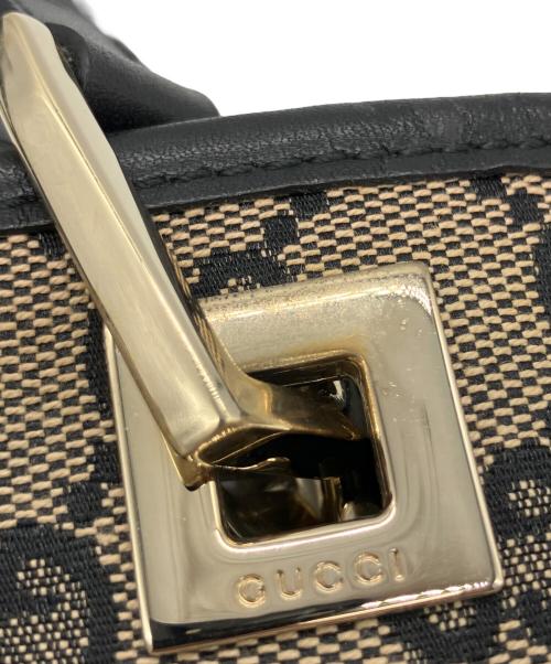 GUCCI（グッチ）GUCCI (グッチ) トートバッグ GG総柄 ベージュ×ブラックの古着・服飾アイテム