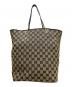 GUCCI (グッチ) トートバッグ GG総柄 ベージュ×ブラック：20000円