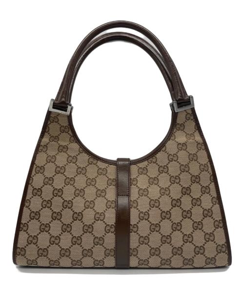 GUCCI（グッチ）GUCCI (グッチ) ハンドバッグ GG ジャッキー ベージュ×ブラウンの古着・服飾アイテム