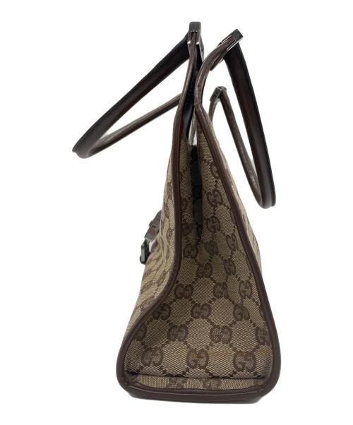 GUCCI（グッチ）GUCCI (グッチ) ハンドバッグ GG ジャッキー ベージュ×ブラウンの古着・服飾アイテム