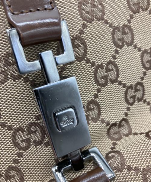 GUCCI（グッチ）GUCCI (グッチ) ハンドバッグ GG ジャッキー ベージュ×ブラウンの古着・服飾アイテム