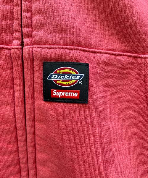 SUPREME（シュプリーム）Supreme (シュプリーム) Dickies (ディッキーズ) ジップパーカー レッド サイズ:Mの古着・服飾アイテム