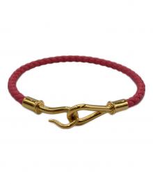 HERMES（エルメス）の古着「ブレスレット ジャンボ シングル」｜ピンク×ゴールド