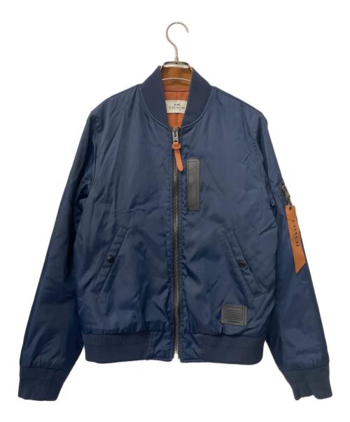 COACH（コーチ）COACH (コーチ) MA-1ジャケット ネイビー サイズ:Sの古着・服飾アイテム