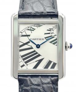 Cartier（カルティエ）の古着「Tank Solo SM Animated Index Dial タンクソロ SM インデックスアニメーション Ref.W5200018 シルバー文字盤」