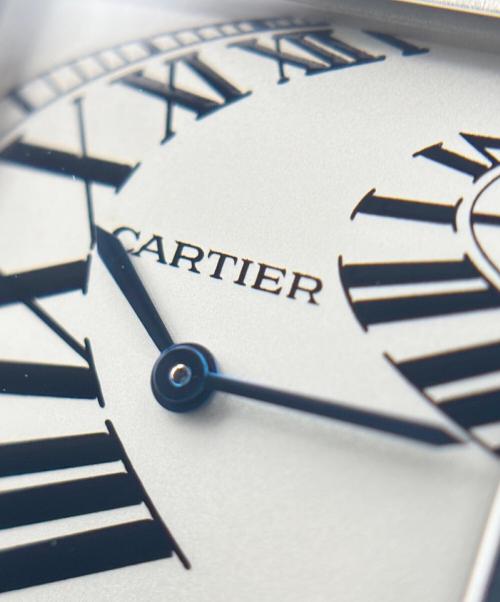 Cartier（カルティエ）Cartier (カルティエ) Tank Solo SM Animated Index Dial タンクソロ SM インデックスアニメーション Ref.W5200018 シルバー文字盤 シルバー文字盤 サイズ:SM/15cmの古着・服飾アイテム