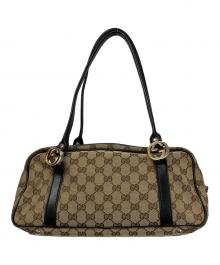 GUCCI（グッチ）の古着「ハンドバッグ GGツインズ」｜ベージュ×ブラック