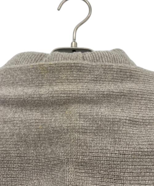 MOUNTAIN RESEARCH（マウンテンリサーチ）MOUNTAIN RESEARCH (マウンテンリサーチ) コンチョボタンニット切替ダウンジャケット ベージュ×ブラック サイズ:Mの古着・服飾アイテム