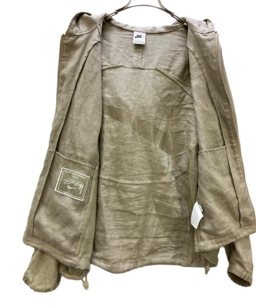 NIKE（ナイキ）NIKE (ナイキ) stussy (ステューシー) リネンシェルジャケット グレー サイズ:Lの古着・服飾アイテム