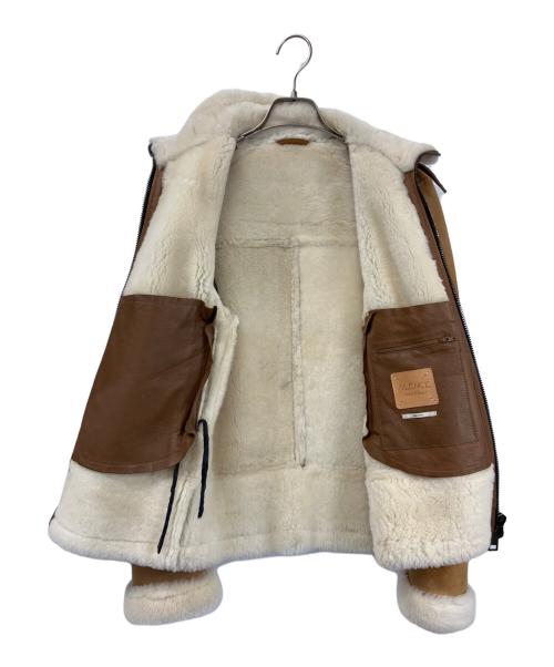 SILENCE（サイレンス）SILENCE (サイレンス) B-3ムートンジャケット ブラウン サイズ:42の古着・服飾アイテム