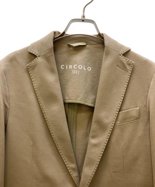 CIRCOLO 1901（チルコロ1901）CIRCOLO 1901 (チルコロ1901) セットアップ コットンピケ 鹿の子 ストレッチ ブラウン サイズ:44の古着・服飾アイテム