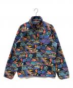 Patagoniaパタゴニア）の古着「フリースジャケット シンチラ」｜パープル・マルチカラー