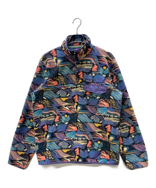Patagonia（パタゴニア）Patagonia (パタゴニア) フリースジャケット シンチラ パープル・マルチカラー サイズ:Mの古着・服飾アイテム