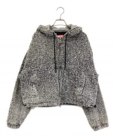 中古・古着通販】DIESEL (ディーゼル) フリンジジャケット グレー 