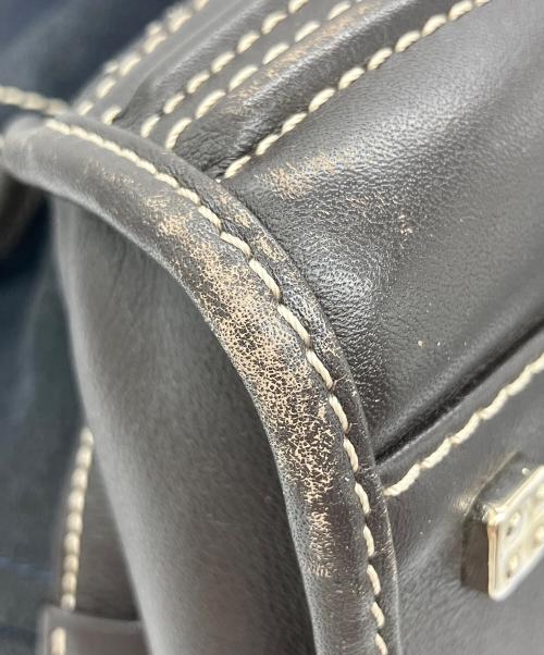 LOEWE（ロエベ）LOEWE (ロエベ) ハンドバッグ アマソナ36 ブラック×ブラウンの古着・服飾アイテム