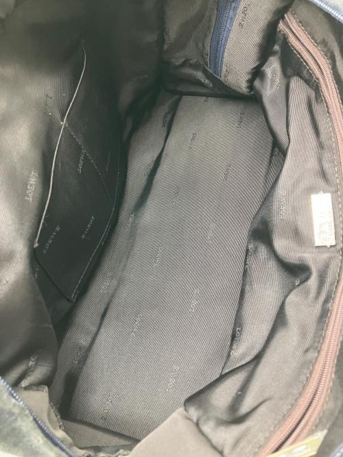 LOEWE（ロエベ）LOEWE (ロエベ) ハンドバッグ アマソナ36 ブラック×ブラウンの古着・服飾アイテム