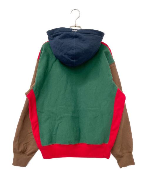 SUPREME（シュプリーム）SUPREME (シュプリーム) プルオーバーパーカー レッド×ネイビー×ブラウン サイズ:Sの古着・服飾アイテム