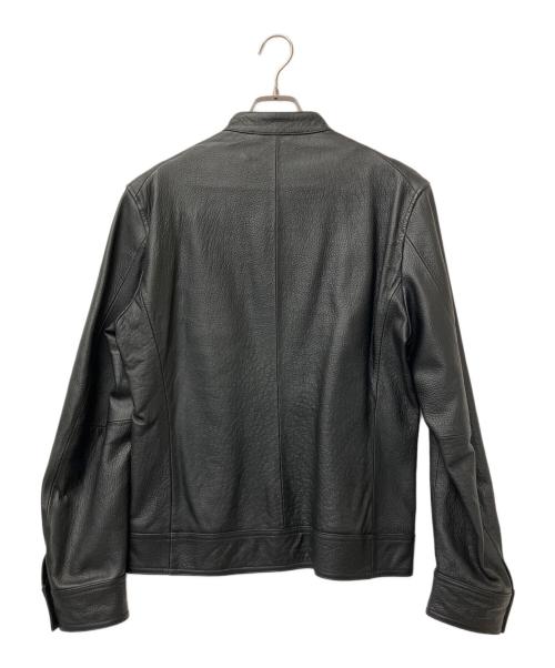 MICHEL KLEIN HOMME（ミッシェルクラン オム）MICHEL KLEIN HOMME (ミッシェルクラン オム) レザージャケット ブラック サイズ:48の古着・服飾アイテム