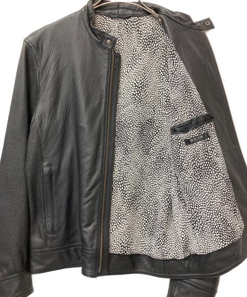 MICHEL KLEIN HOMME（ミッシェルクラン オム）MICHEL KLEIN HOMME (ミッシェルクラン オム) レザージャケット ブラック サイズ:48の古着・服飾アイテム