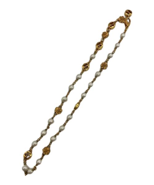 GUCCI（グッチ）GUCCI (グッチ) フラワーパールネックレスの古着・服飾アイテム