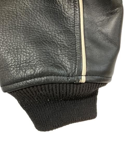 BATES（ベイツ）BATES (ベイツ) ライダースジャケット ベージュ×ブラック サイズ:XLの古着・服飾アイテム