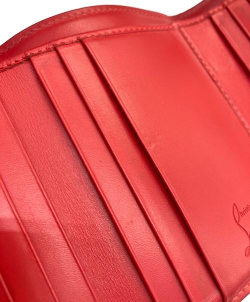 Christian Louboutin（クリスチャン・ルブタン）Christian Louboutin (クリスチャン・ルブタン) 3つ折り財布 ブラック×レッドの古着・服飾アイテム