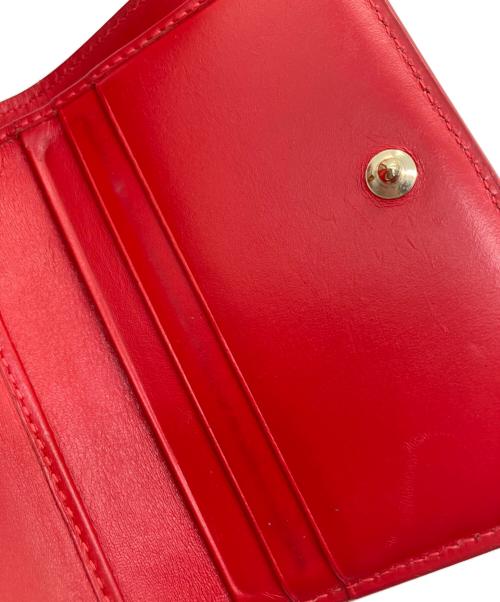 Christian Louboutin（クリスチャン・ルブタン）Christian Louboutin (クリスチャン・ルブタン) 3つ折り財布 ブラック×レッドの古着・服飾アイテム