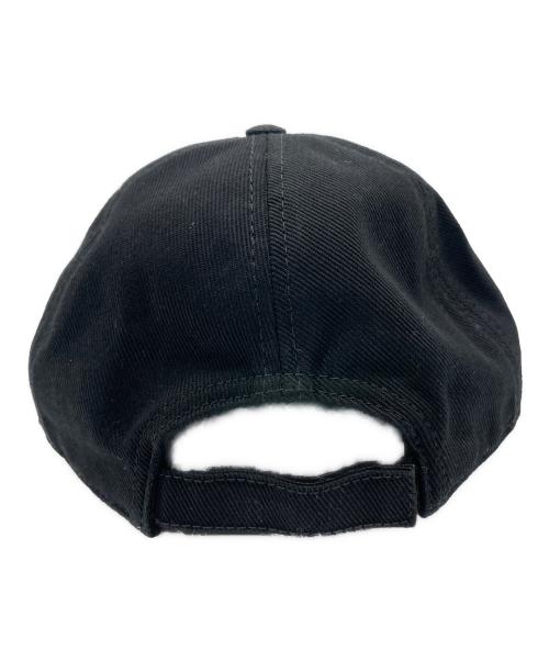 MIU MIU（ミュウミュウ）MIU MIU (ミュウミュウ) ベースボールキャップ ブラック サイズ:Lの古着・服飾アイテム