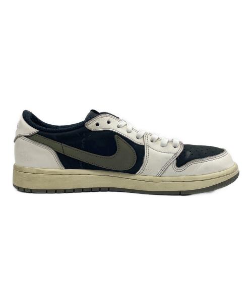 NIKE（ナイキ）NIKE (ナイキ) TRAVIS SCOTT (トラヴィススコット) スニーカー アイボリー×グリーン サイズ:27.5の古着・服飾アイテム