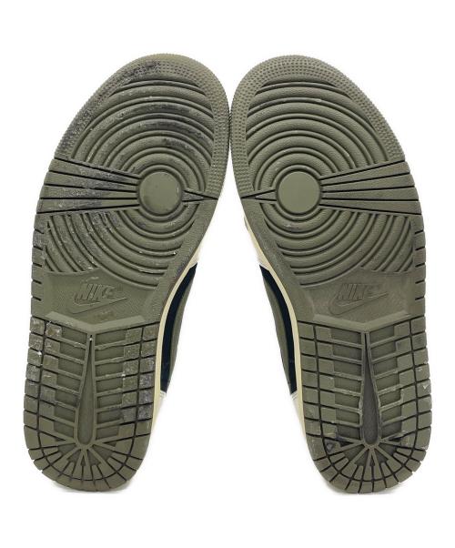 NIKE（ナイキ）NIKE (ナイキ) TRAVIS SCOTT (トラヴィススコット) スニーカー アイボリー×グリーン サイズ:27.5の古着・服飾アイテム