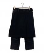 GROUND Yグラウンドワイ）の古着「ウールパンツ」｜ブラック
