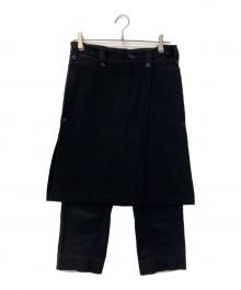 GROUND Y（グラウンドワイ）の古着「ウールパンツ」｜ブラック