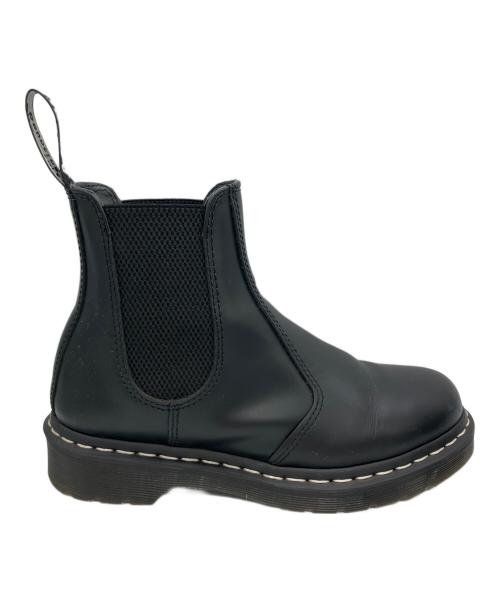 Dr.Martens（ドクターマーチン）Dr.Martens (ドクターマーチン) ホワイトステッチ サイドゴア チェルシーブーツ ブラック サイズ:UK6の古着・服飾アイテム