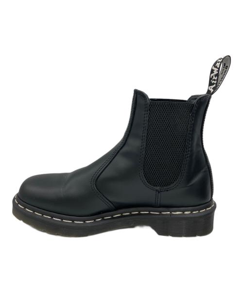 Dr.Martens（ドクターマーチン）Dr.Martens (ドクターマーチン) ホワイトステッチ サイドゴア チェルシーブーツ ブラック サイズ:UK6の古着・服飾アイテム