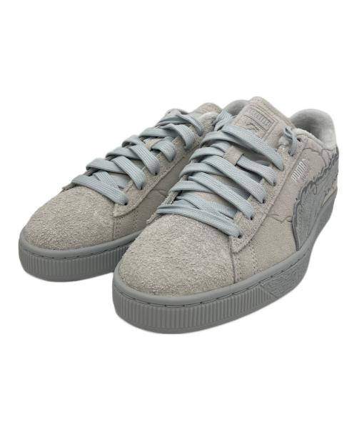 PUMA（プーマ）PUMA (プーマ) ONE PIECE (ワンピース) ローカットスニーカー PUMA SUEDE 3 ONE PIECE FEATHER GRAY-COOL LIGHT GRAY ライトグレー サイズ:26.5の古着・服飾アイテム