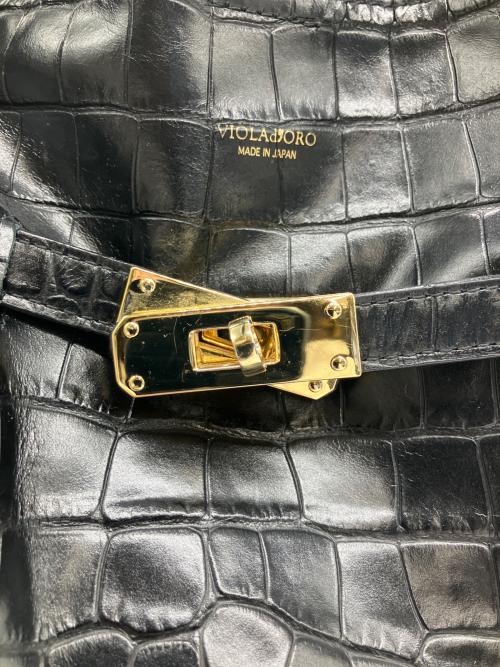 VIOLAd'ORO（ヴィオラドーロ）VIOLAd'ORO (ヴィオラドーロ) トートバッグ ブラックの古着・服飾アイテム