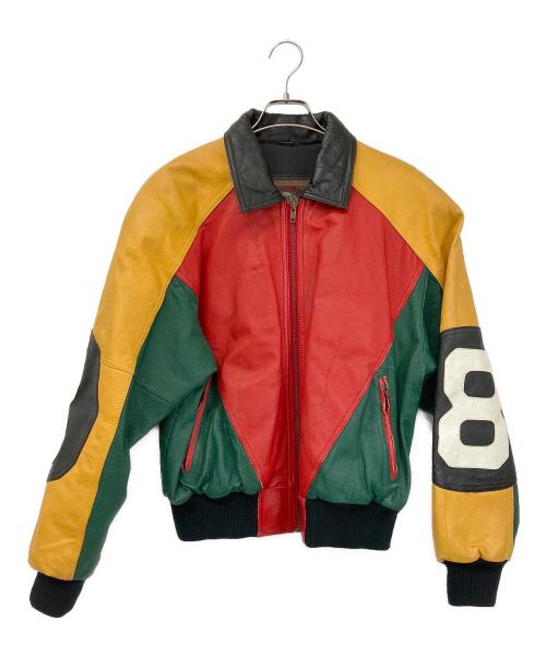 HARAJUKU MOTHER（ハラジュクマザー）HARAJUKU MOTHER (ハラジュクマザー) レザージャケット ラスタカラー サイズ:Sの古着・服飾アイテム