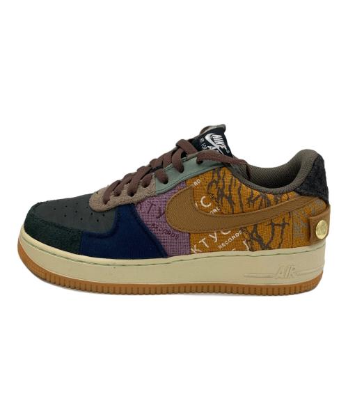 NIKE（ナイキ）NIKE (ナイキ) TRAVIS SCOTT (トラヴィススコット) スニーカー Air Force 1 Low Cactus Jack Multi Color ブラウン×ブラック サイズ:25の古着・服飾アイテム
