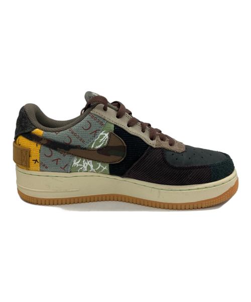 NIKE（ナイキ）NIKE (ナイキ) TRAVIS SCOTT (トラヴィススコット) スニーカー Air Force 1 Low Cactus Jack Multi Color ブラウン×ブラック サイズ:25の古着・服飾アイテム